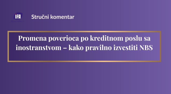 Promena poverioca po kreditnom poslu