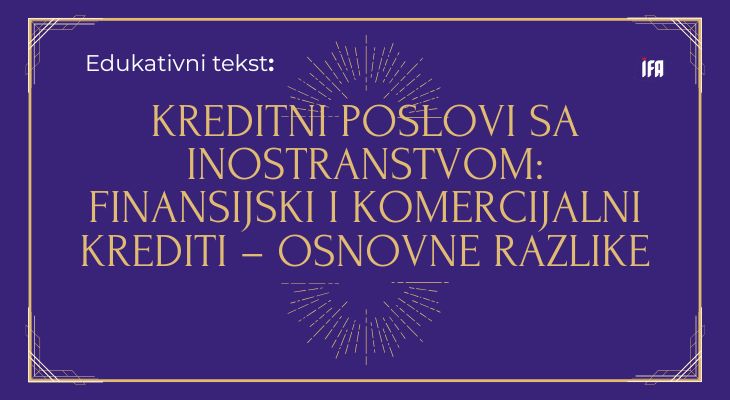 KREDITNI POSLOVI SA INOSTRANSTVOM